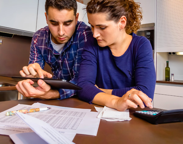 Couple Reviewing Finances